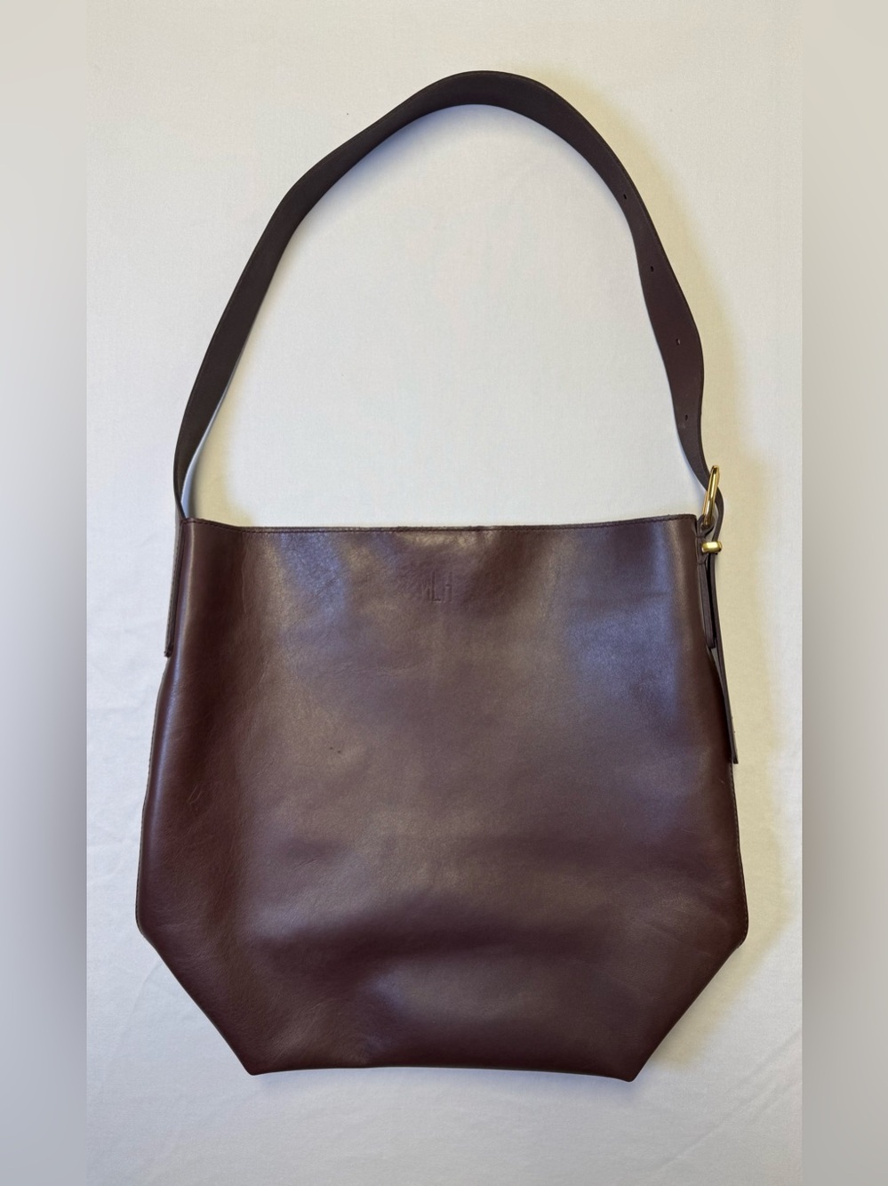 Madewell Dark Brown Leather Tote Shoulder Bag